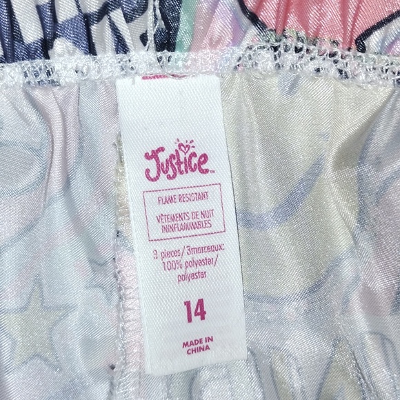 Justice girl`s  pijama 2 size 14 - Picture 3 of 7